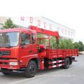 Chine Camion à plateau avec grue 8 tonnes 10 tonnes grue montée sur camion Hiab Palfinger flèche télescopique